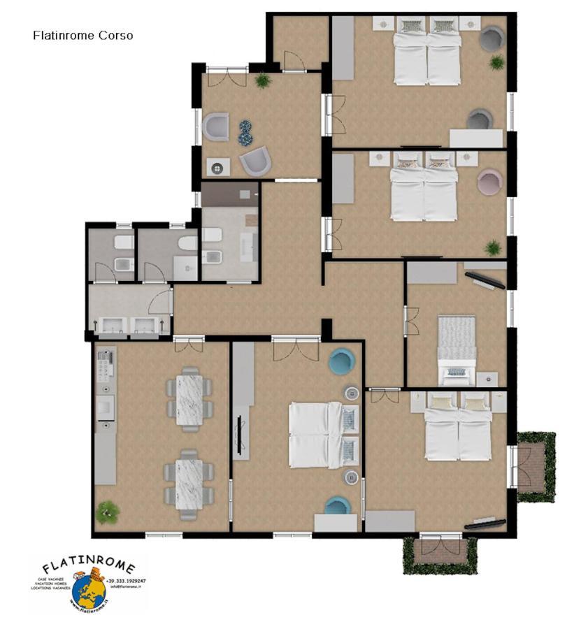 Appartamento "Corso - Cuore Di Roma" By FlatinRoma Eksteriør bilde